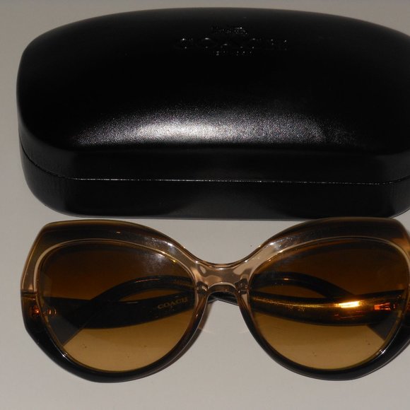 COACH SUNGLASSES WITH CASE AND MICROFIBER CLEANING CLOTH - Picture 10 of 10